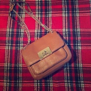 Michael Kors Crossbody Handbag W/ Gold Chain Strap