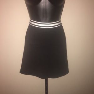 Black a-line skirt