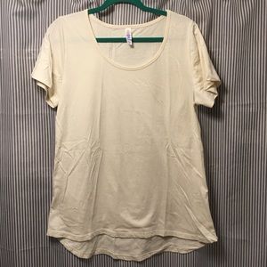 LuLaRoe classic T in cream, XL