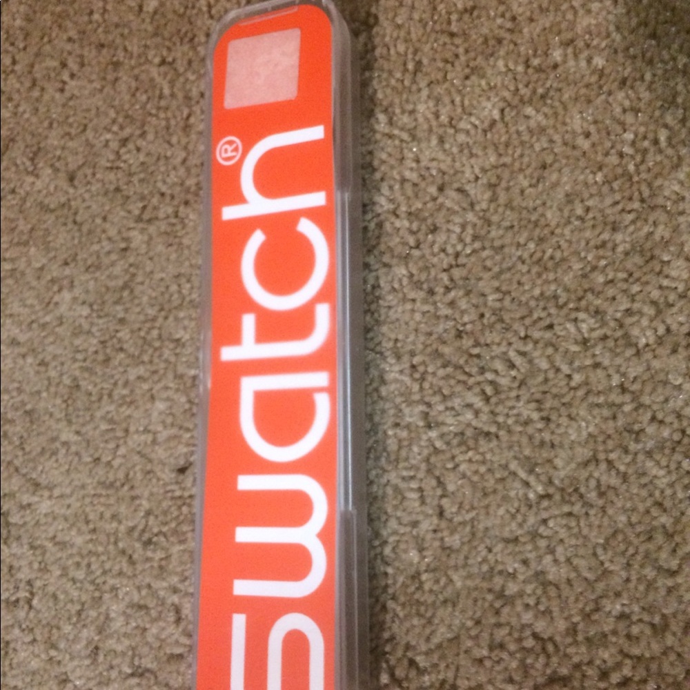 Swatch watch color white