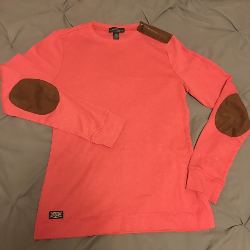 Elbow patch sweater