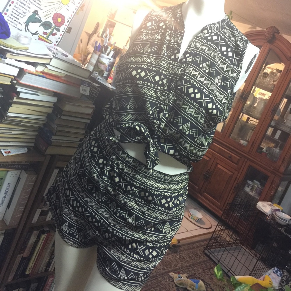 Tribal Print Romper