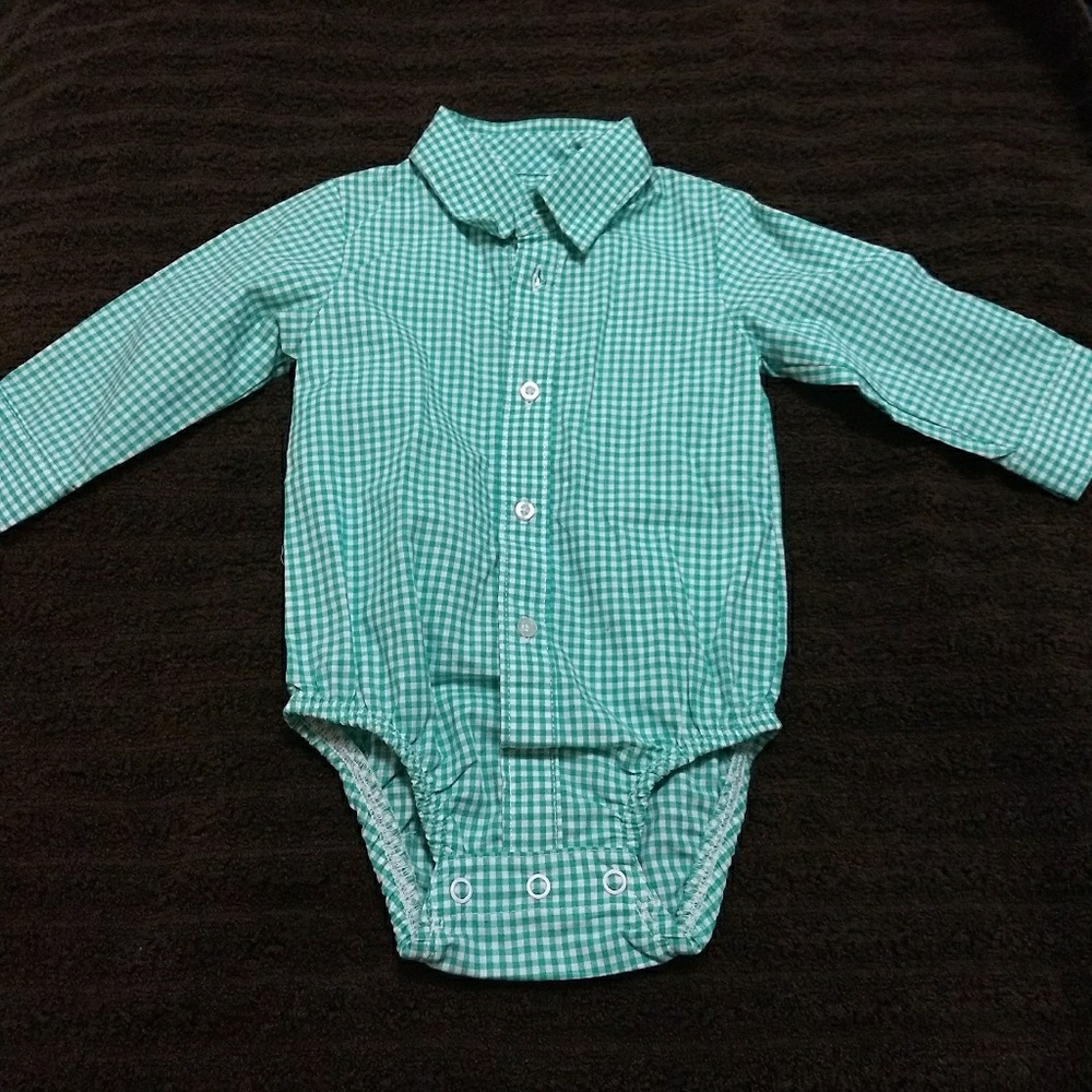 NEW Baby Boy Plaid Bodysuit