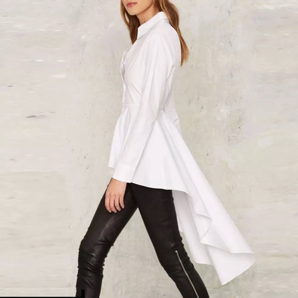 🥂Long Sleeve Peplum Tunic Shirt - Picture 2 of 4