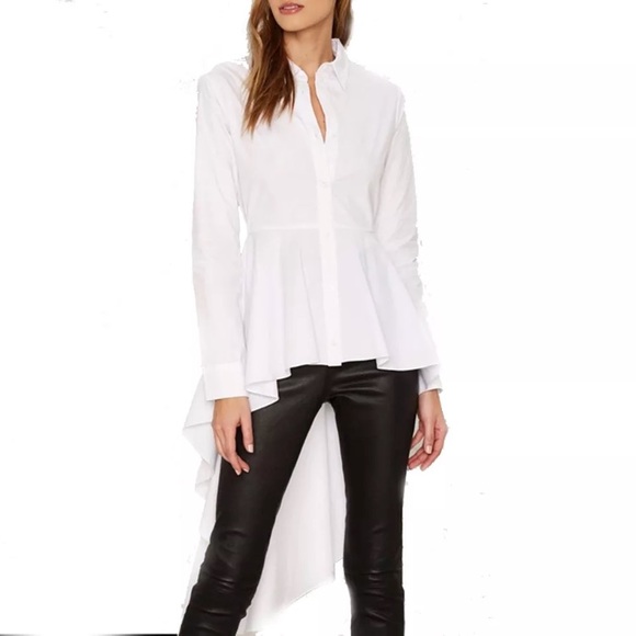 🥂Long Sleeve Peplum Tunic Shirt - Picture 4 of 4