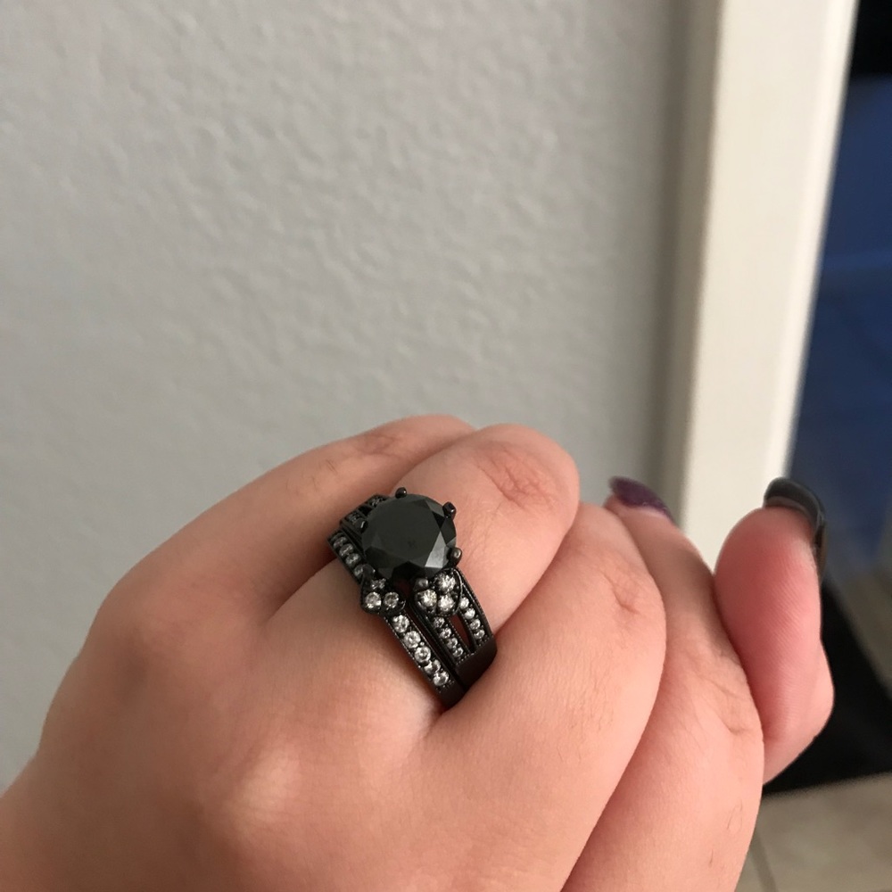 Black wedding set