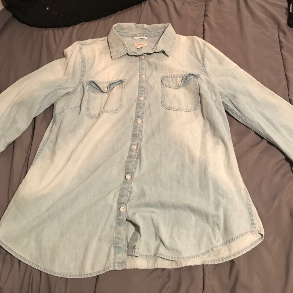 Merona jean flannel