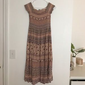 Off The Shoulder Boho Dress