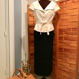 St. John Knit Long Black Skirt