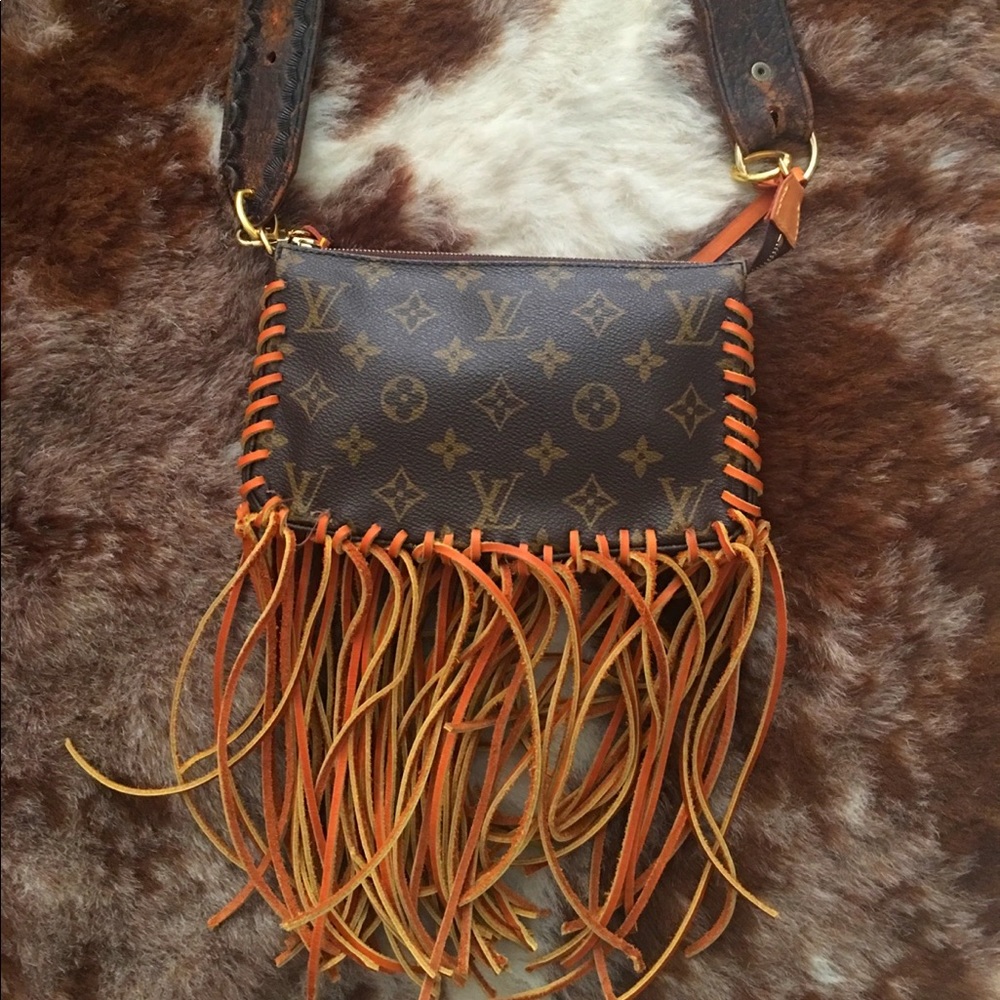 Repurposed Boho LV pochette