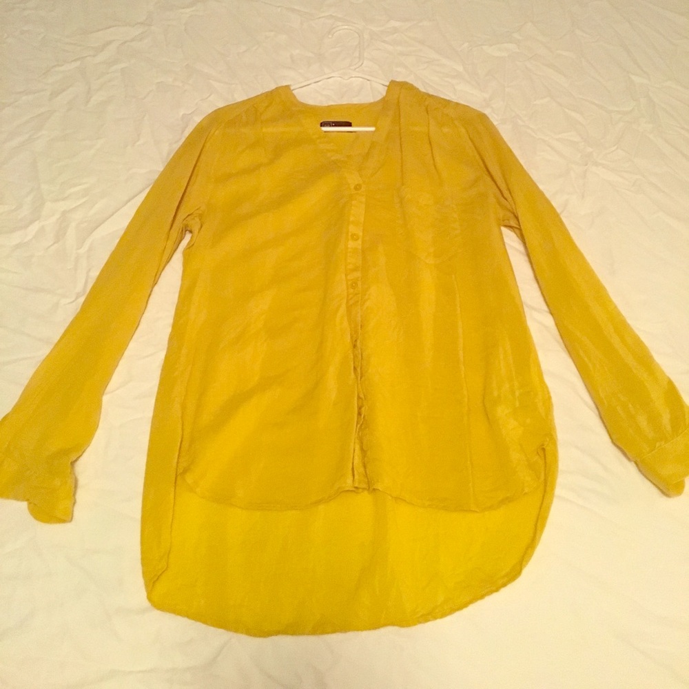 Mustard yellow blouse
