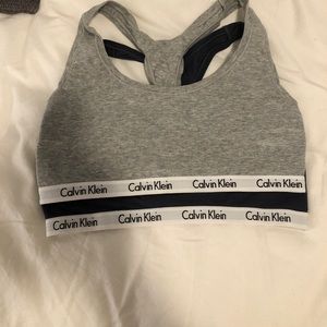 Once worn Calvin Klein sports bra M