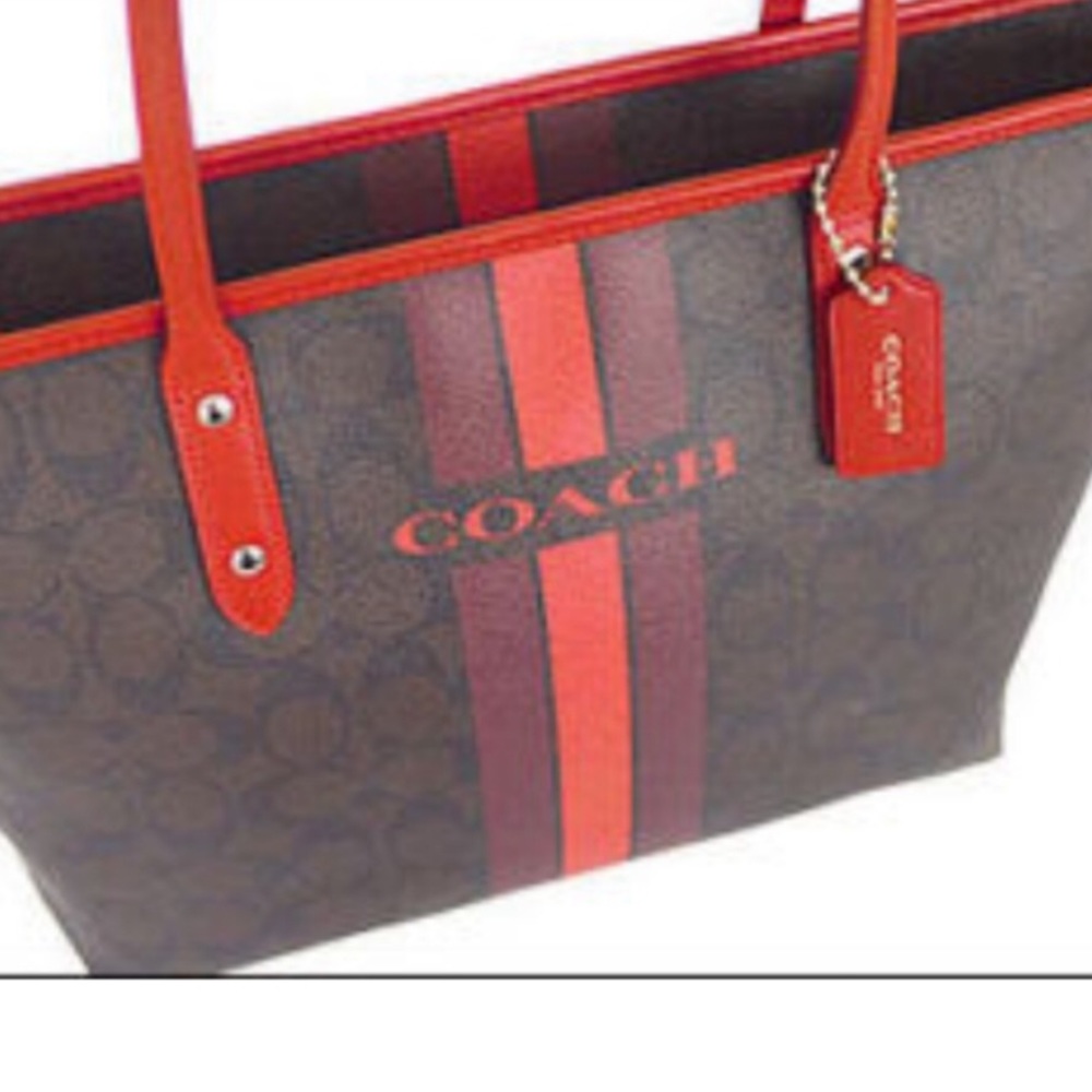 BUNDLE — Coach varsity tote w/ wristlet