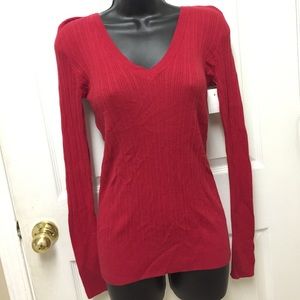 Red Camel knitted long sleeve V -Neck
