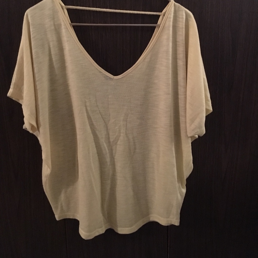 Maurices yellow cocoon sleeved top sz. Medium