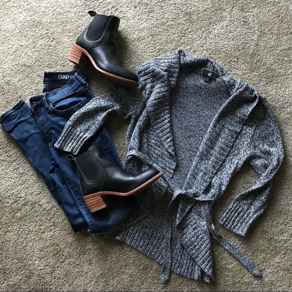 Soft tie waist cardigan - 🍁FALL🍁 - grey