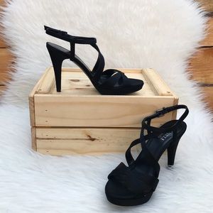 VANELI Karisma Dress Satin Strap Stiletto Heel