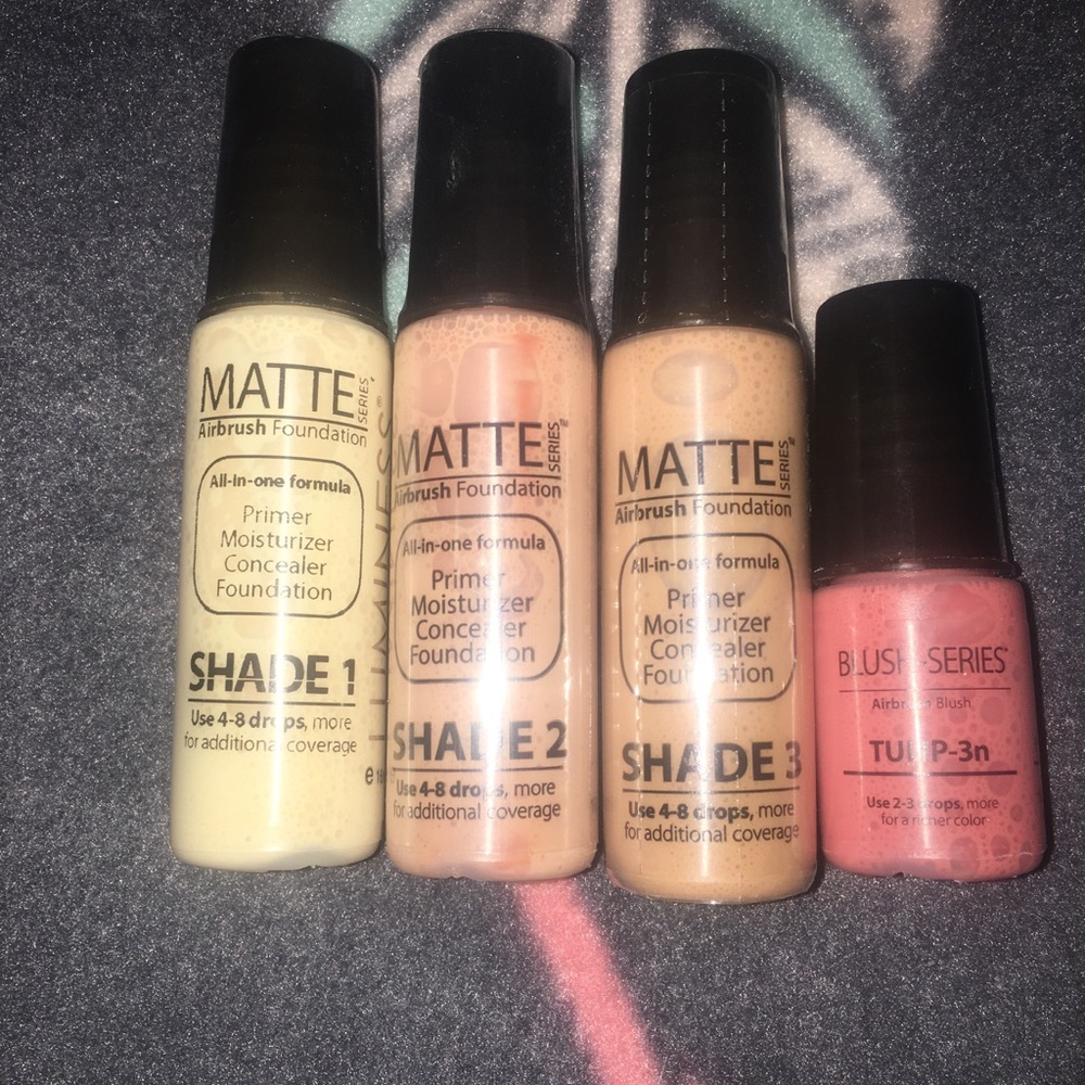 Luminess air, airbrush foundation and blush