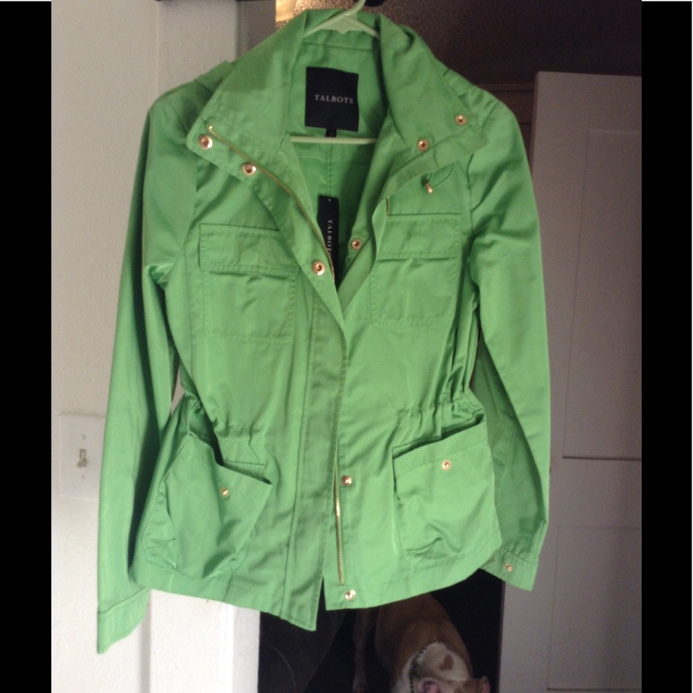 Highlighter Green Talbots Windbreaker