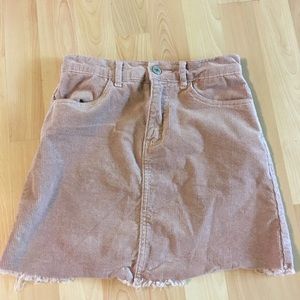 BRANDY MELVILLE ROSE CORDUROY SKIRT