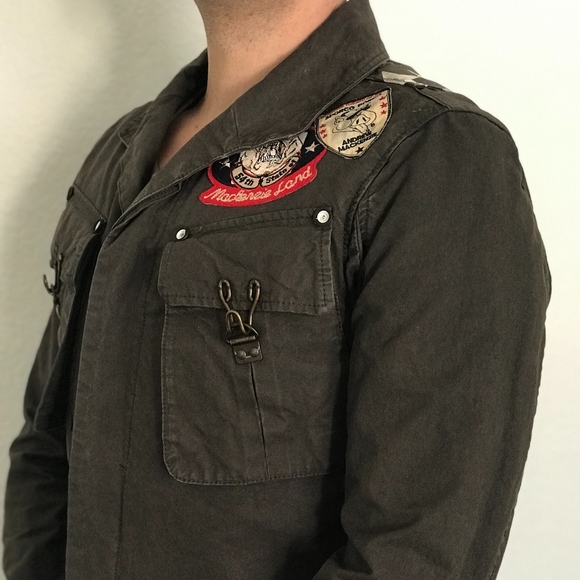 Andrew Mackenzie Military Style Men's Jacket - Picture 2 of 6