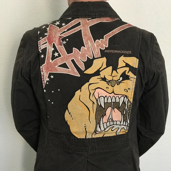 Andrew Mackenzie Military Style Men's Jacket - Picture 3 of 6