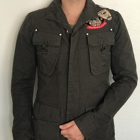 Andrew Mackenzie Military Style Men's Jacket - Picture 4 of 6