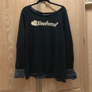 Wildfox Weekend Black Sweatshirt