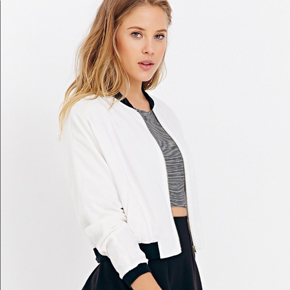 COPE Cropped Bomber Jacket