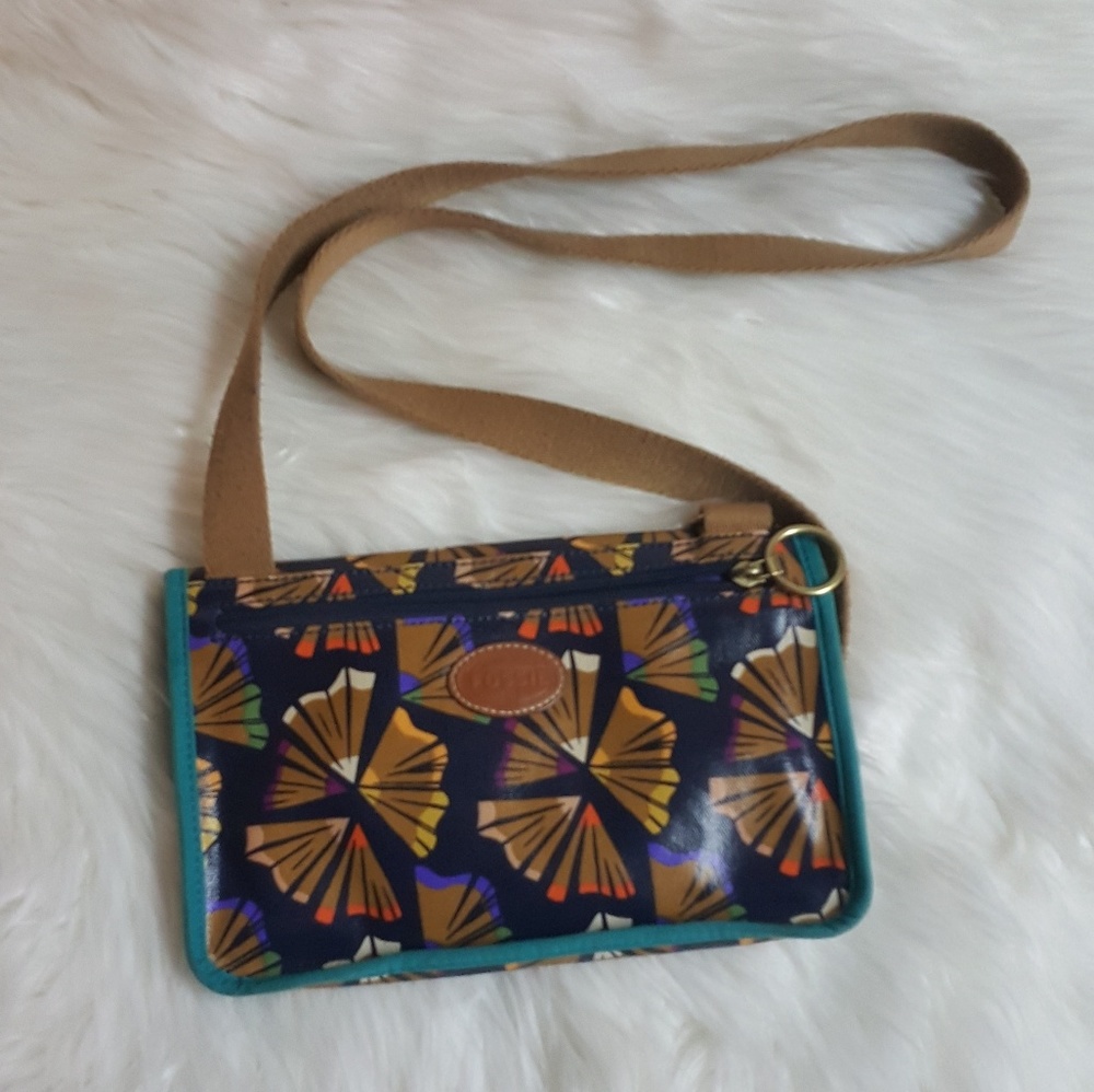 Fossil Key-Per Mini Crossbody Coated Textile Bag View 2