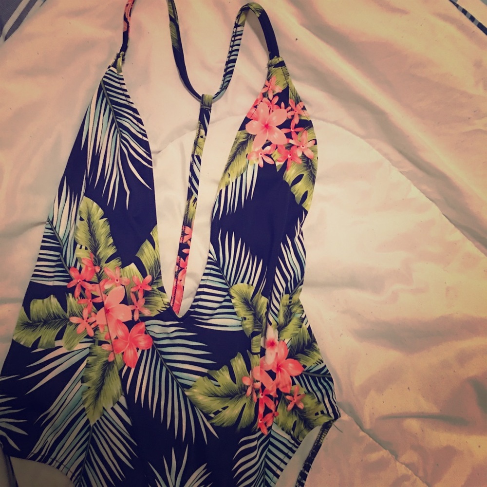 Navy Stranded in Paradise swimsuit ( Med )