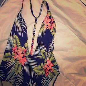 Navy Stranded in Paradise swimsuit ( Med )