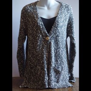 J.Jill Chunky Cable Knit Cardigan