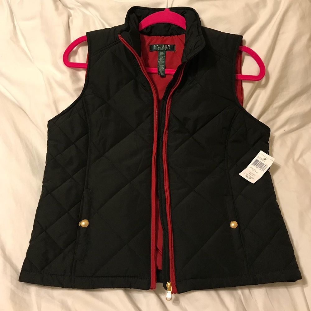 NWT Lauren, Ralph Lauren quilted vest