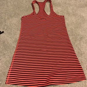 Lululemon tank- coral and navy- size 6 like new