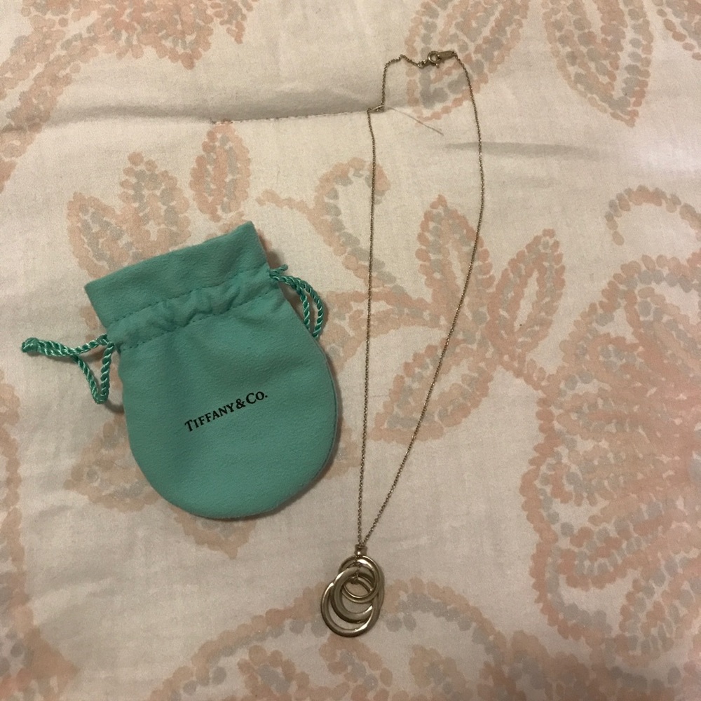 Tiffany & Co Interlocking Rings Silver Necklace
