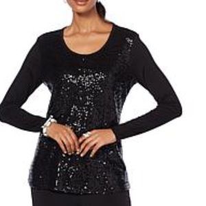 SEQUIN FRONT BLOUSE!