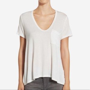 Nordstrom White V-neck