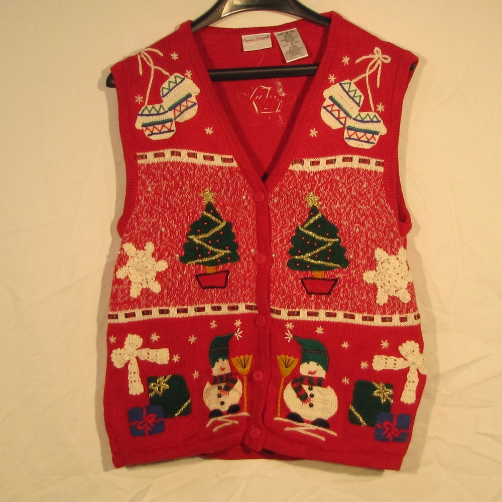 Small Red “Ugly” Christmas Sweater Vest