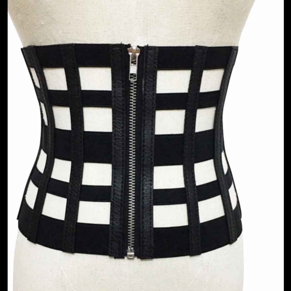 NEW! Ultra Sexy Body Cage Style Zipper Corset