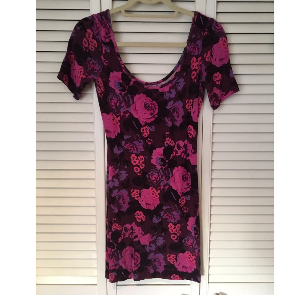 Free people floral fitted dress