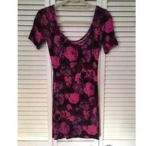 Free people floral fitted dress