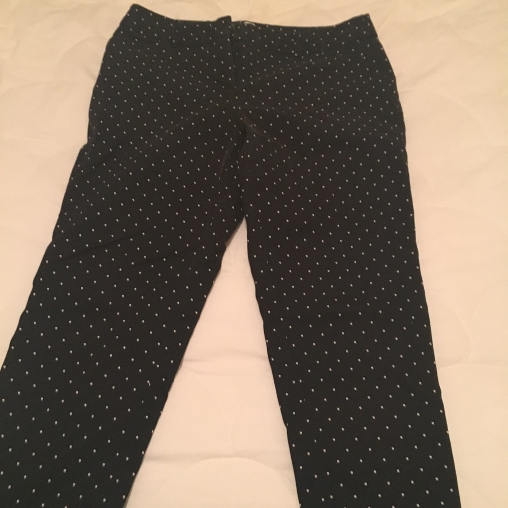 Black polka dot pants