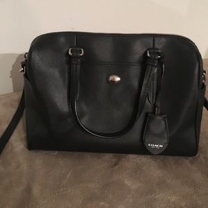 Coach leather cross body with handles