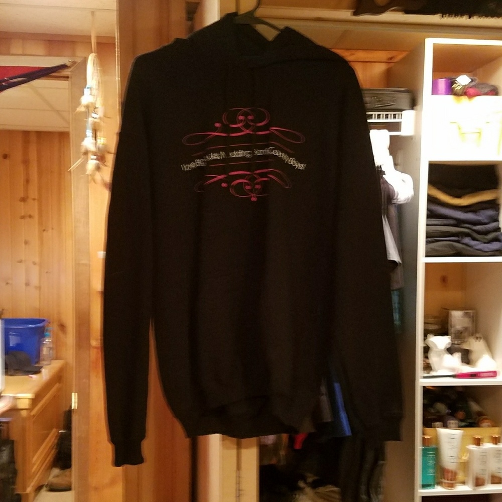 Black Hooded Sweatshirt