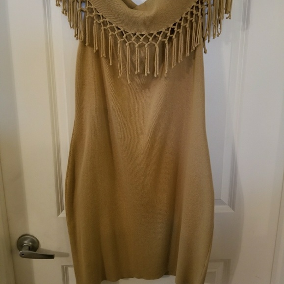 Fringed Off The Shoulder Sweater Dress🍁🍂 - Picture 2 of 3