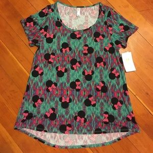 Lularoe Disney Minnie Tie Dye Classic Tee NWT