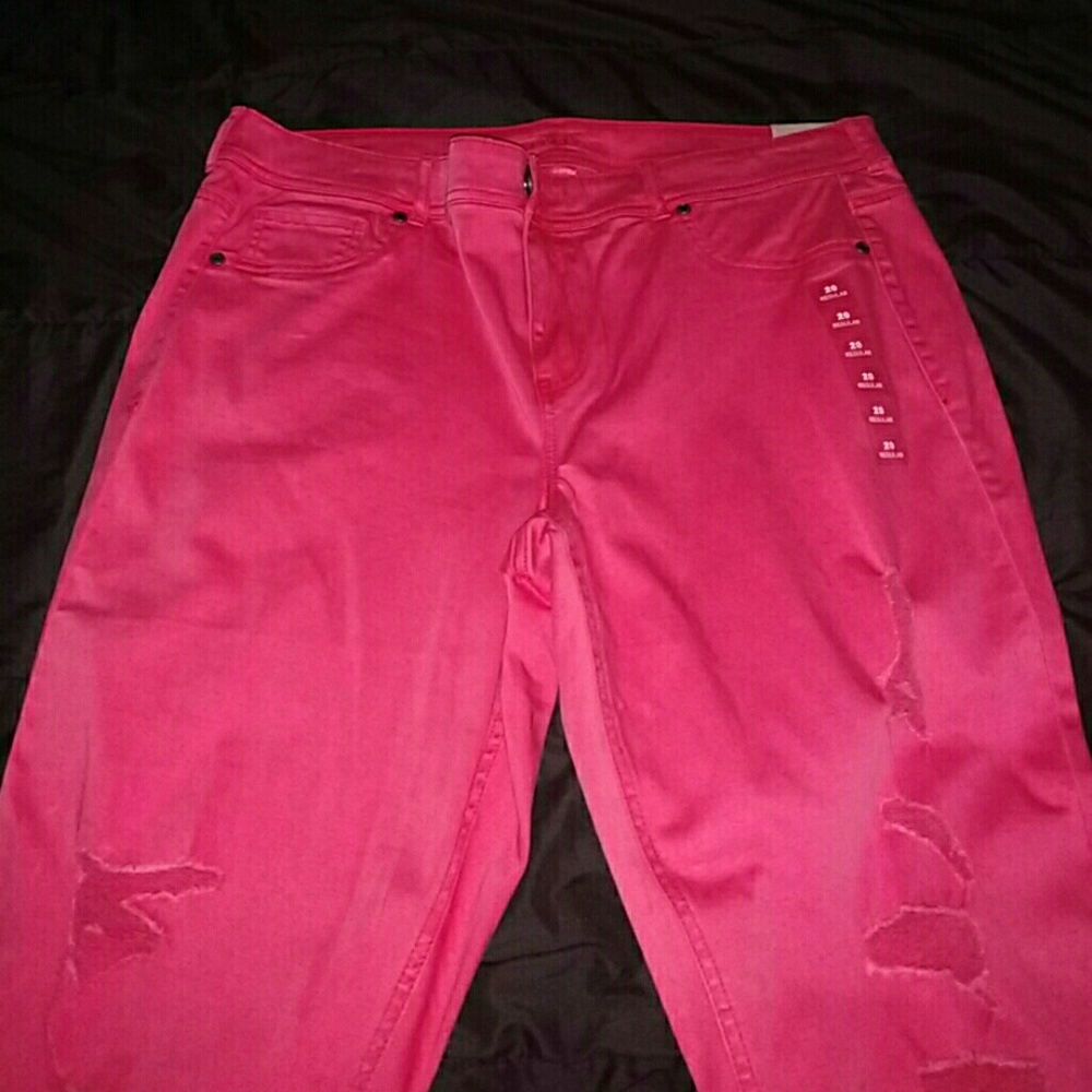 Size 20 Maurices Pink Jeggings