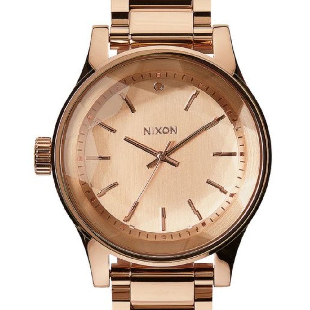 Nixon Facet 42mm Rose Gold Watch