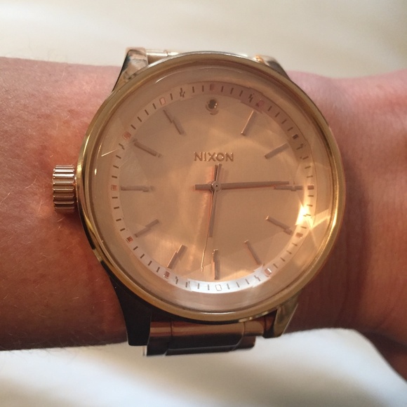 Nixon Facet 42mm Rose Gold Watch